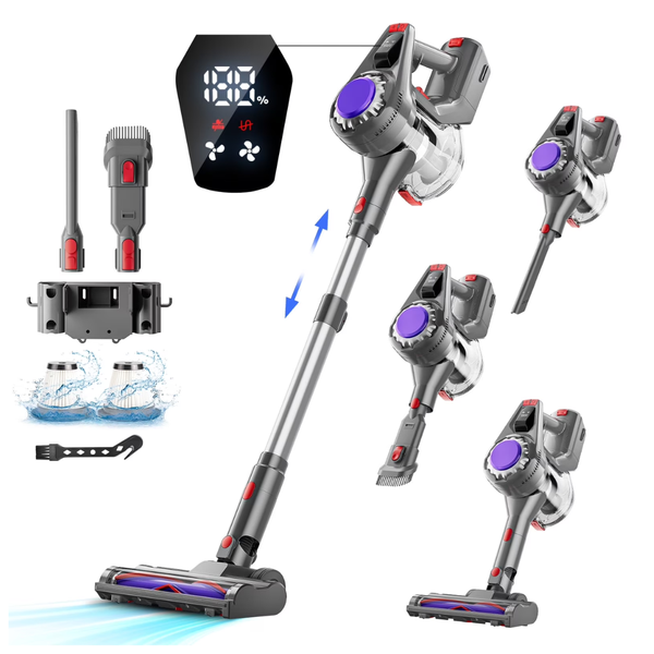 HOOFUN Powerful Stick Rechargeable Cordless Vacuum Cleaner