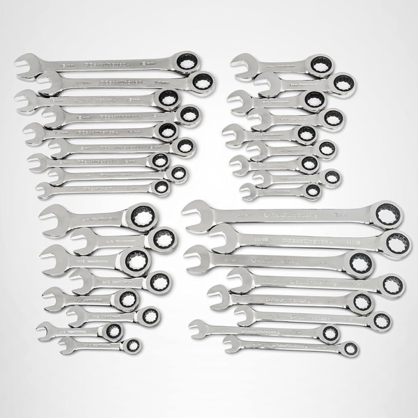 34-Piece Gearwrench 12 Point Ratcheting Combination Wrench Set