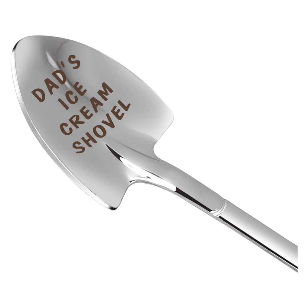 Funny Engraved Stainless Steel Ice Cream Spoon Shovel Gifts For Dad