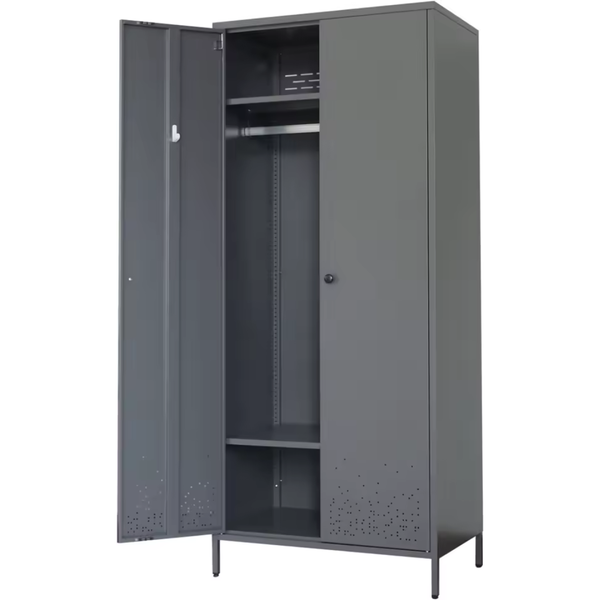74" Metal Lockable Storage Cabinet