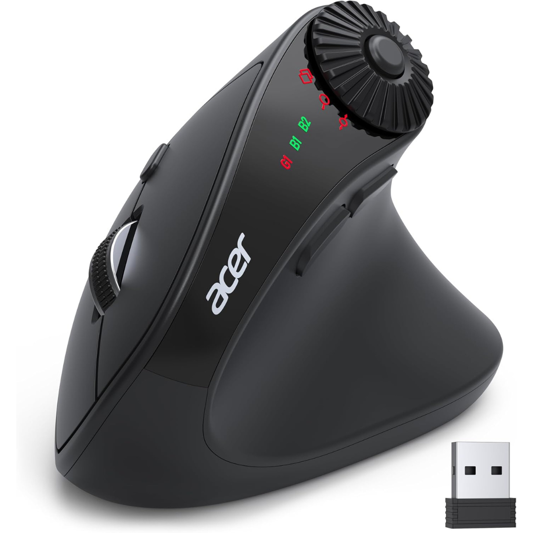 Acer Side Scroll Wheel Ergonomic Wireless Mouse