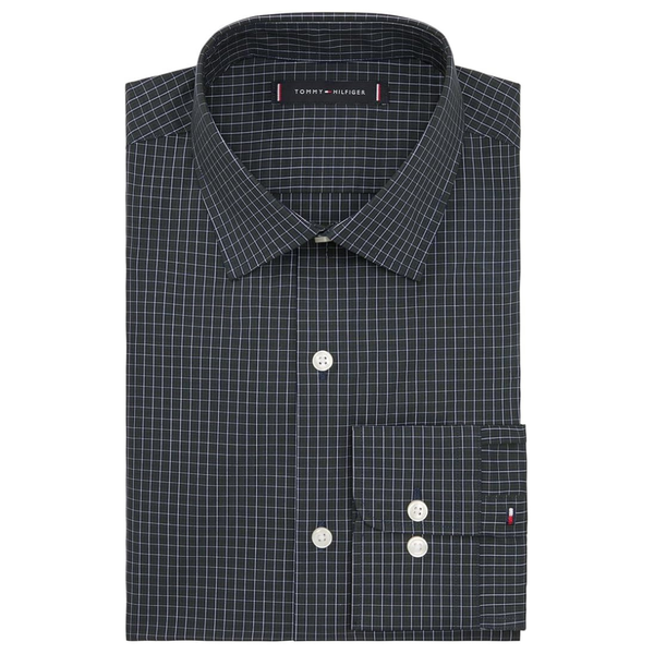 Tommy Hilfiger Men's Regular Fit Essentials Dress Shirt