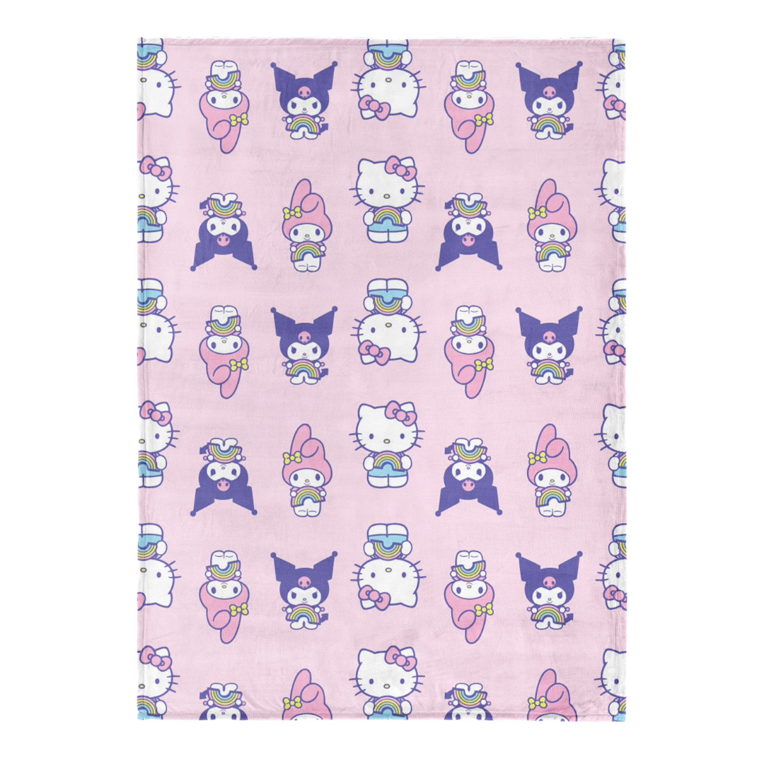 50" x 70" Hello Kitty Ultra Fine Faux Fur Throw