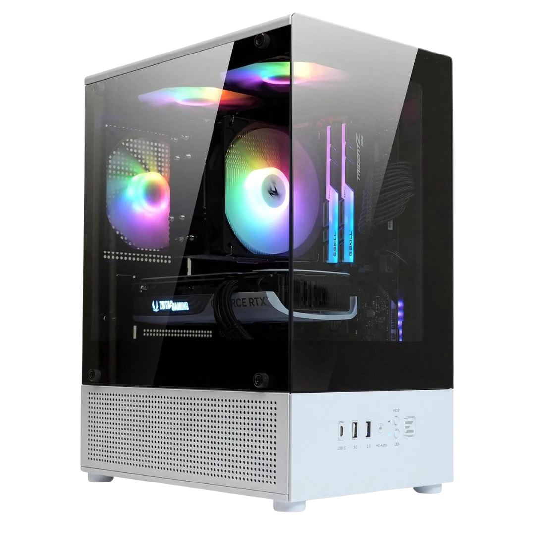 CUBIX-G Micro-ATX PC Case With Tempered Glass Panels