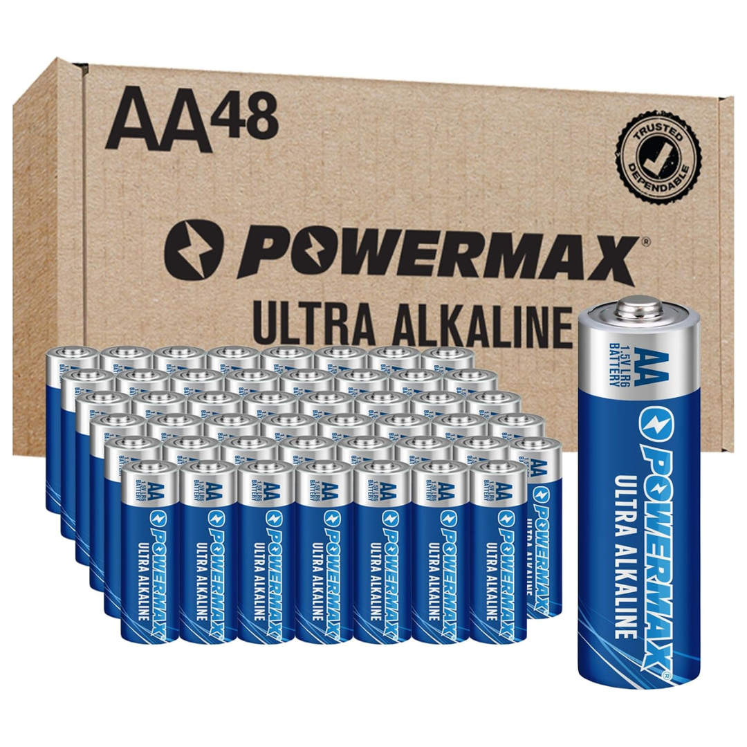 48-Count Powermax Ultra Long Lasting Alkaline AA Batteries