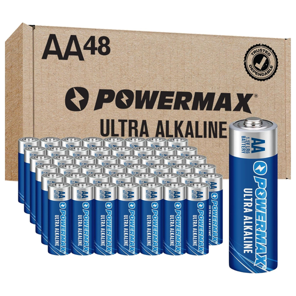 48-Count Powermax Ultra Long Lasting Alkaline AA Batteries