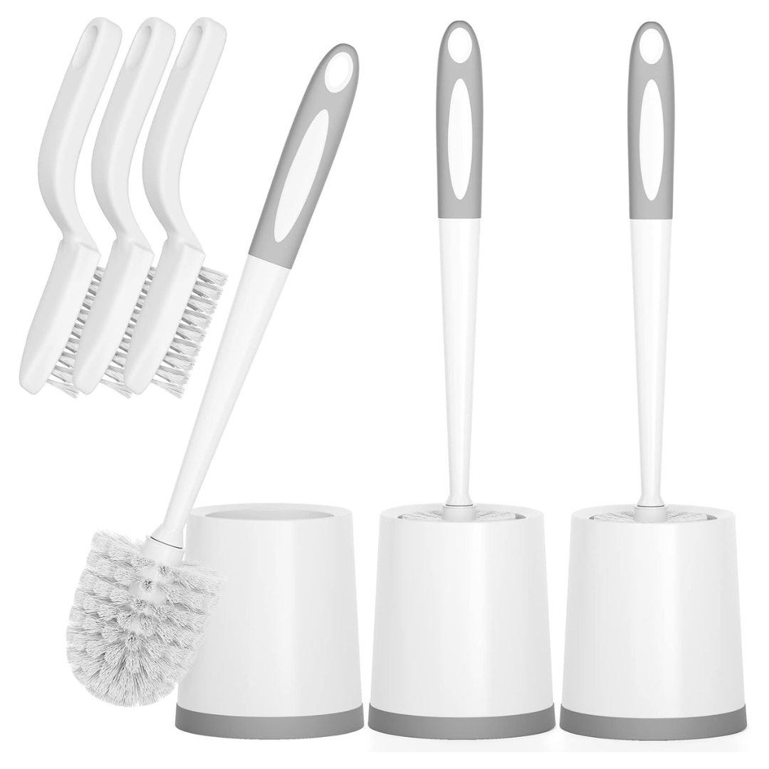 3-Pack Holaloha Toilet Bowl Brushes Set With Holders