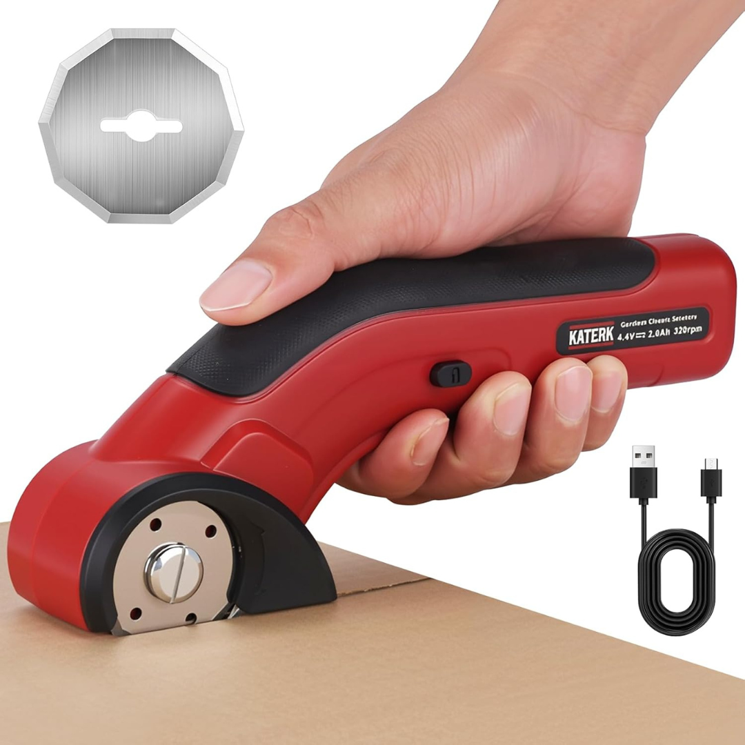 Rechargeable 4.4V Electric Cordless Cutter W/ 2-Pcs Blade