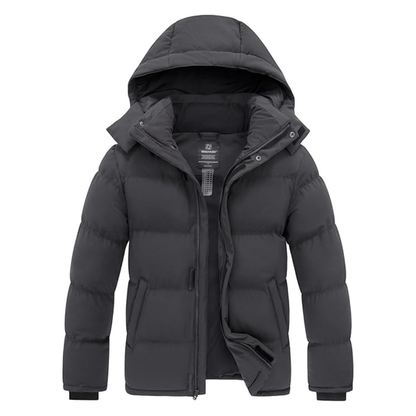Men's Thicken Winter Windproof Down Jacket With Hood