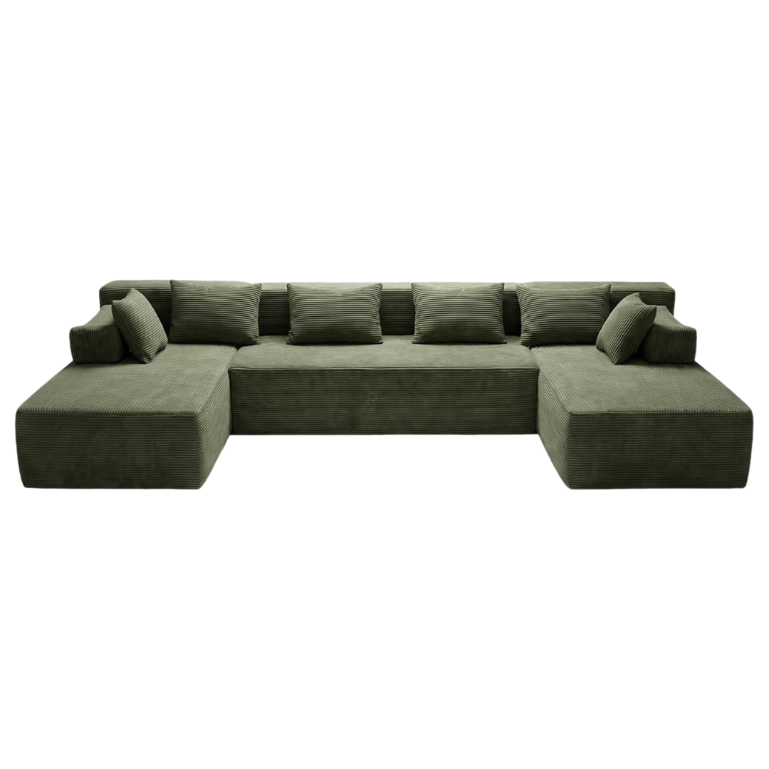 141'' Modular Sectional PRO Version U-Shape Boneless Sofa
