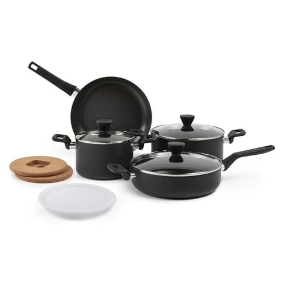 10-Piece Amazon Basics Hard Anodized Non-stick Cookware Set