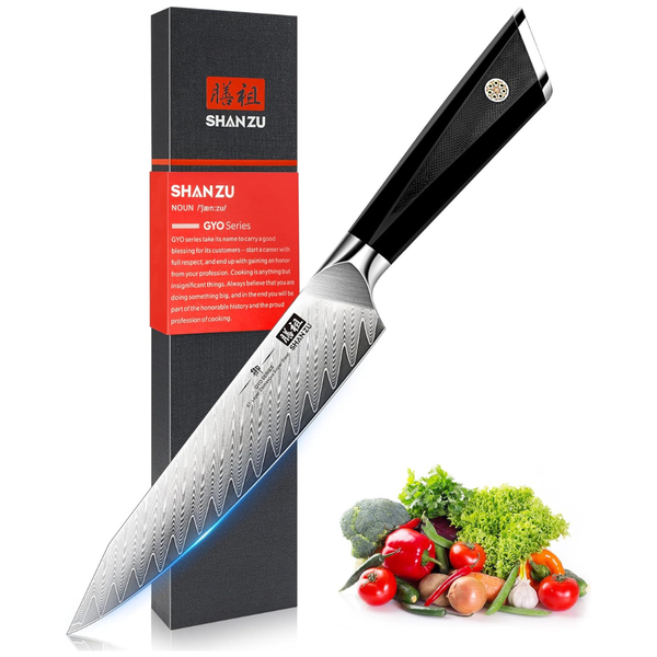 6" Damascus Steel Professional Chef Knife With G10 Handle