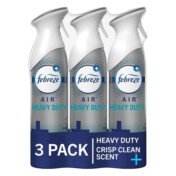 3-Pack 8.8oz Febreze Odor-Fighting Air Freshener (Heavy Duty Crisp Clean)