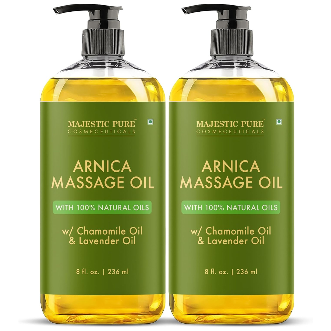 2-Pack 8-Oz Majestic Pure Arnica Sore Muscle Massage Oil