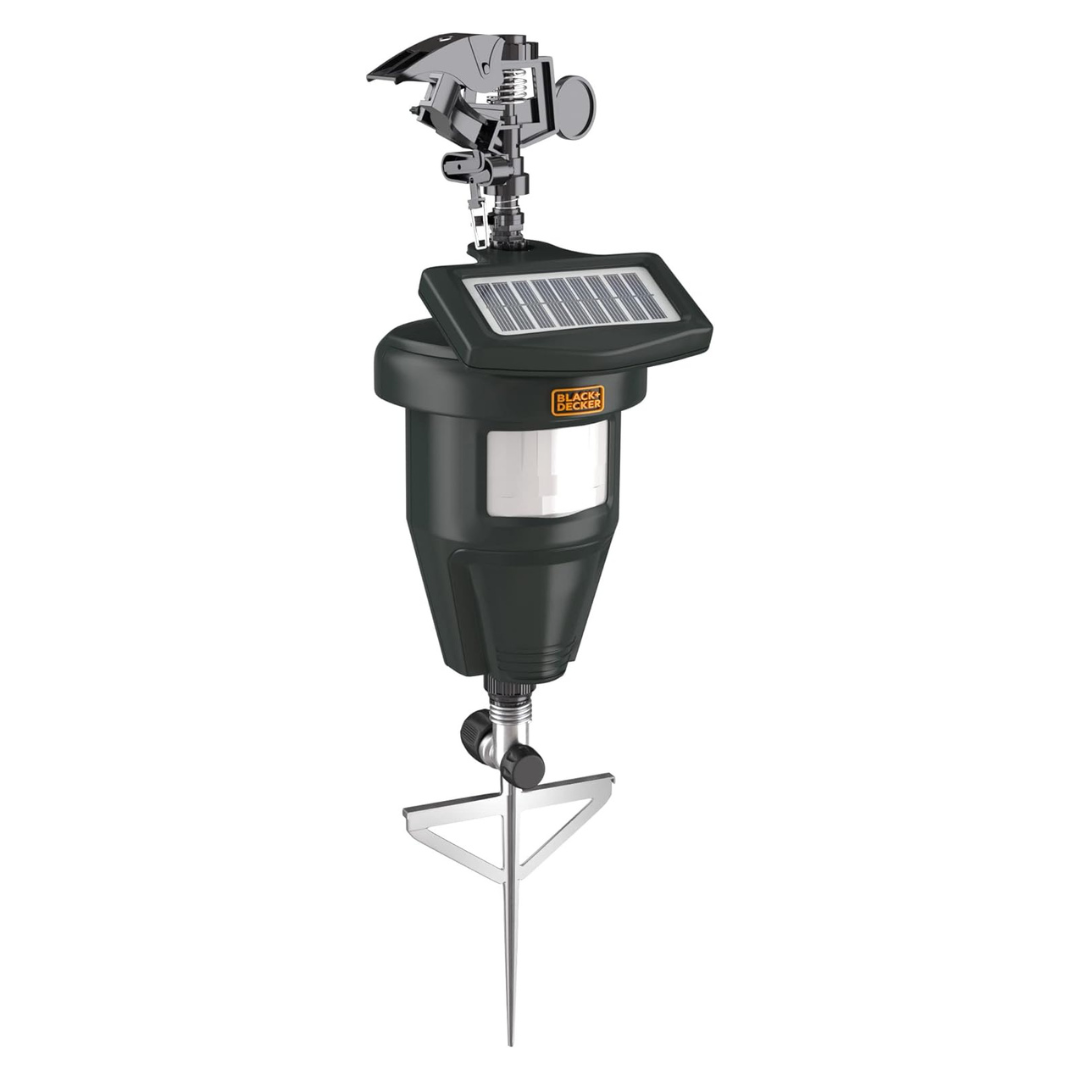Solar Motion-Activated Water Spray Animal Repellent