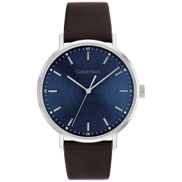 Calvin Klein Men's Leather Strap Watch