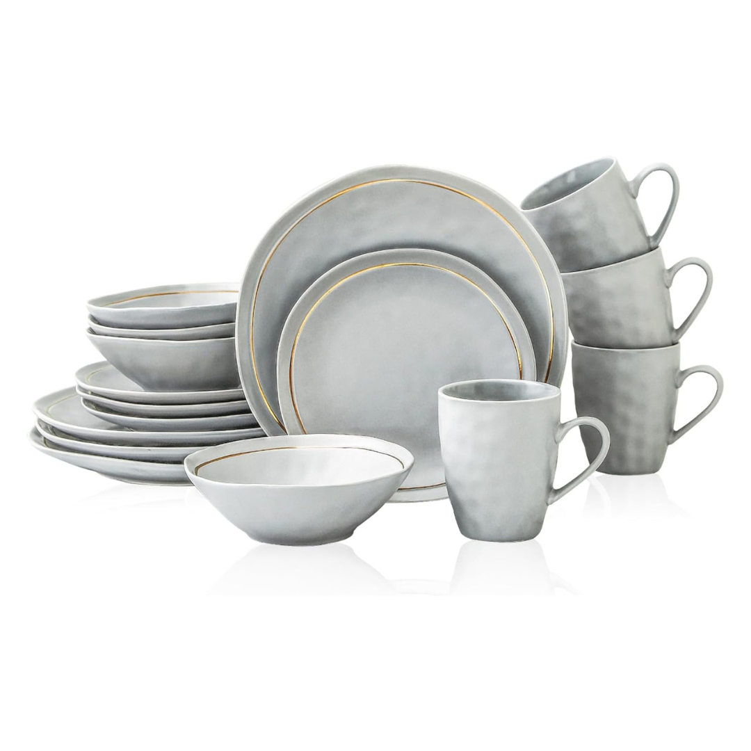 32-Piece Stone Lain Clara Porcelain Dinnerware Set