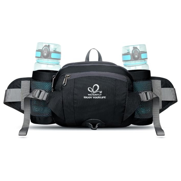 Waterfly 2 Water Bottle Holders Lumbar Belt Hiking Waist Bag (Various)