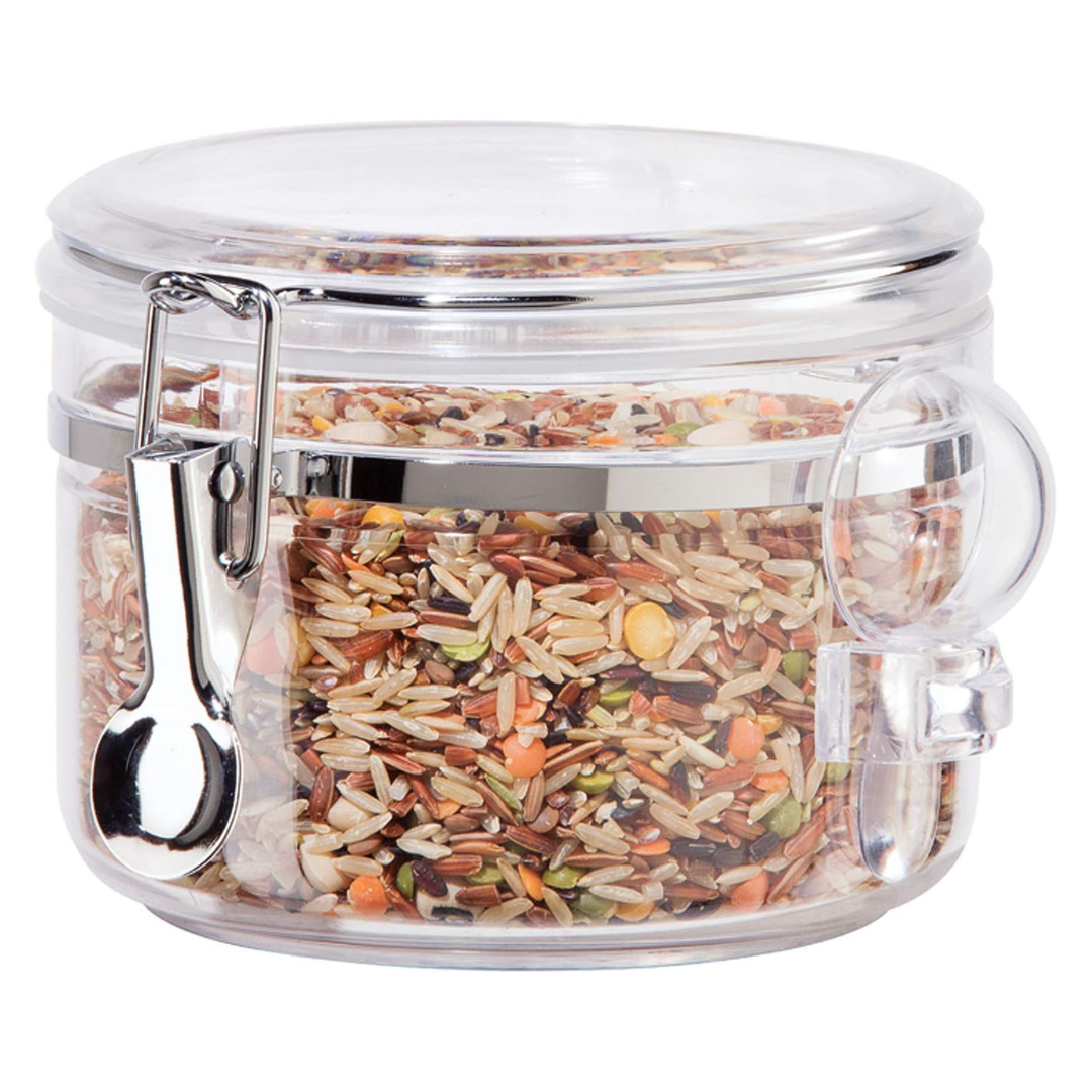Oggi Clear Airtight Food Storage Containers & Herbs, 28 Oz