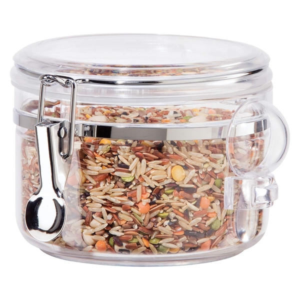 Oggi Clear Airtight Food Storage Containers & Herbs, 28 Oz