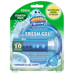 Scrubbing Bubbles Toilet Bowl Cleaning Gel Dispenser With 6 Stamps