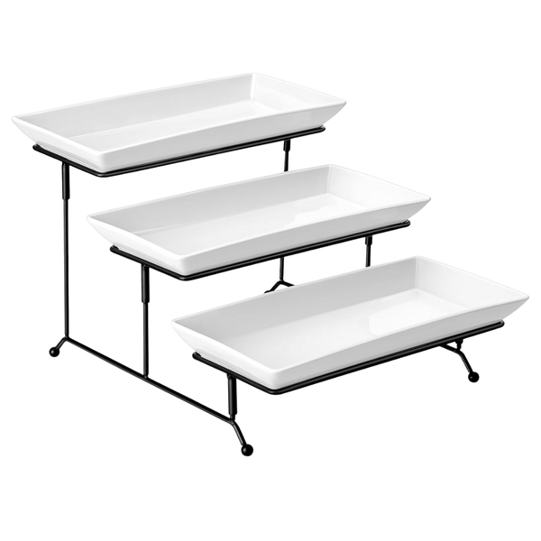 12'' 3-Tier Serving Tiered Trays & Platters Stand