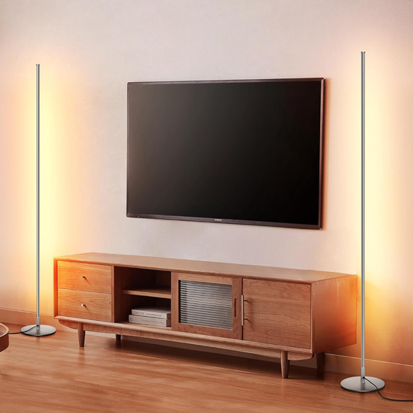 2-Pack DEWENWILS 57.5" LED Floor Lamps w/ Foot Switch