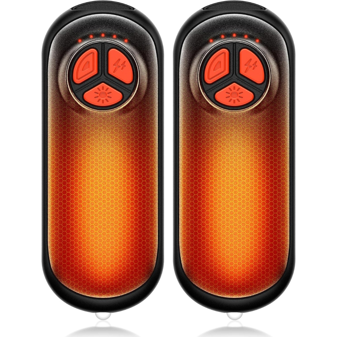 2-Pack Rechargeable Electric Hand Warmers with Fast Heating