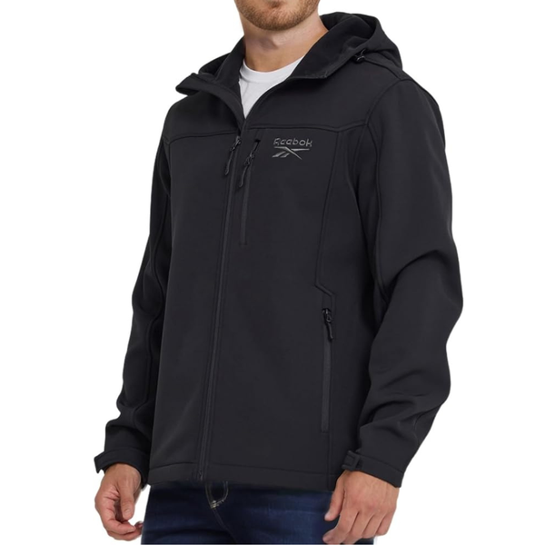 Reebok Men's Waterproof Soft Shell Rain Jacket
