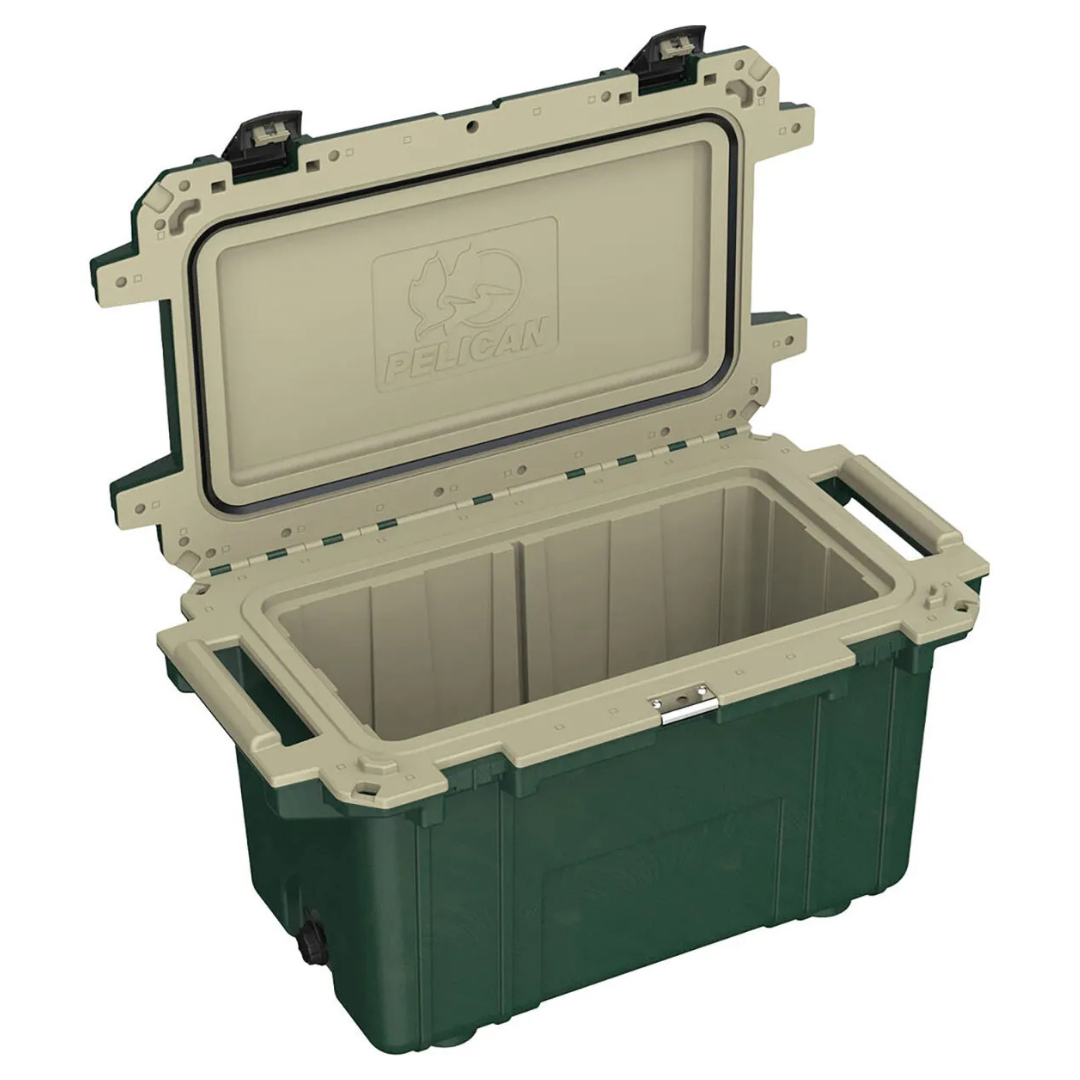 Pelican Elite 70 Quart Cooler (Hunter Green/Tan)