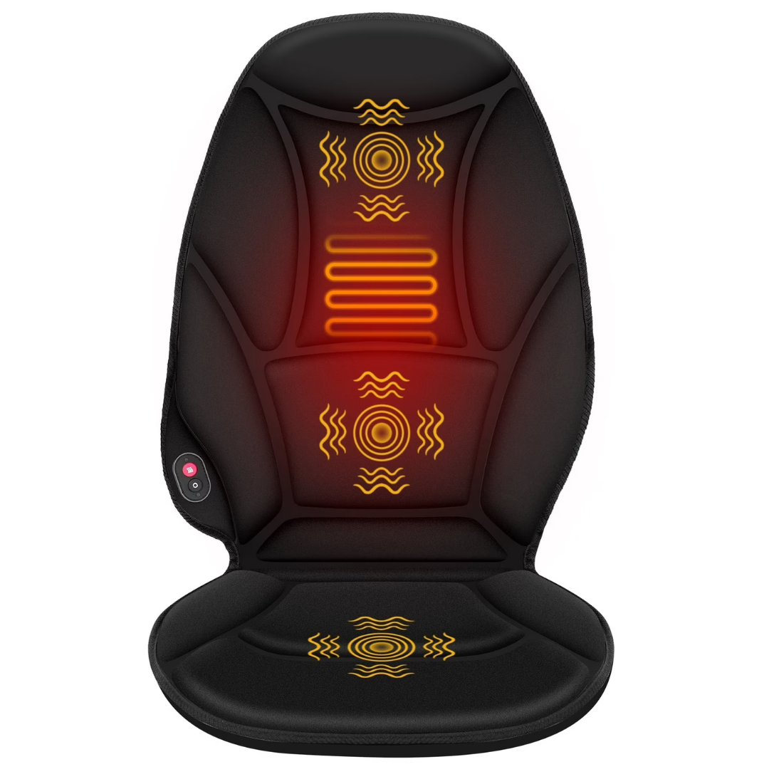 Comfier Vibration Back Cushion Massager Chair Pad With Heat