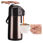 Paracity Airpot Coffee Carafe Drink Dispenser With Double Pump
