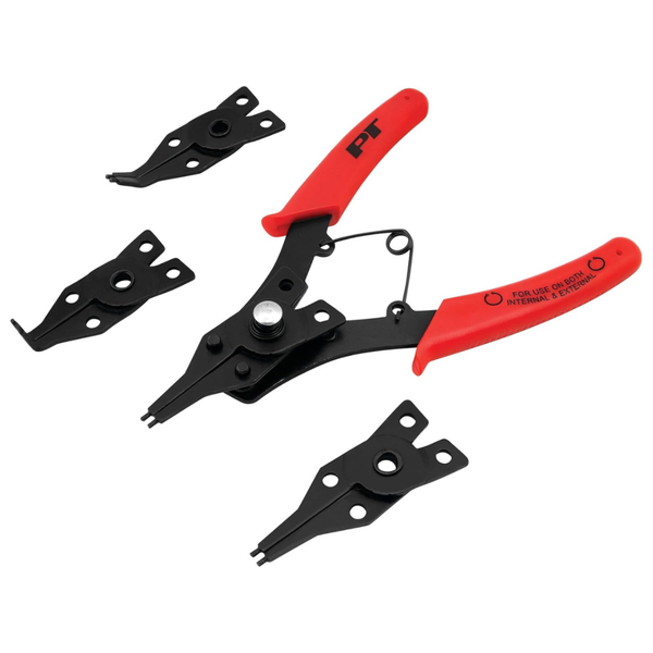 5-Piece W1159 Interchangeable Jaw Snap Ring Plier Set