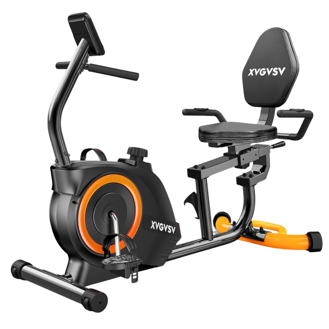 16-Level Resistance Exercise Quiet Recumbent Stationary Bikes