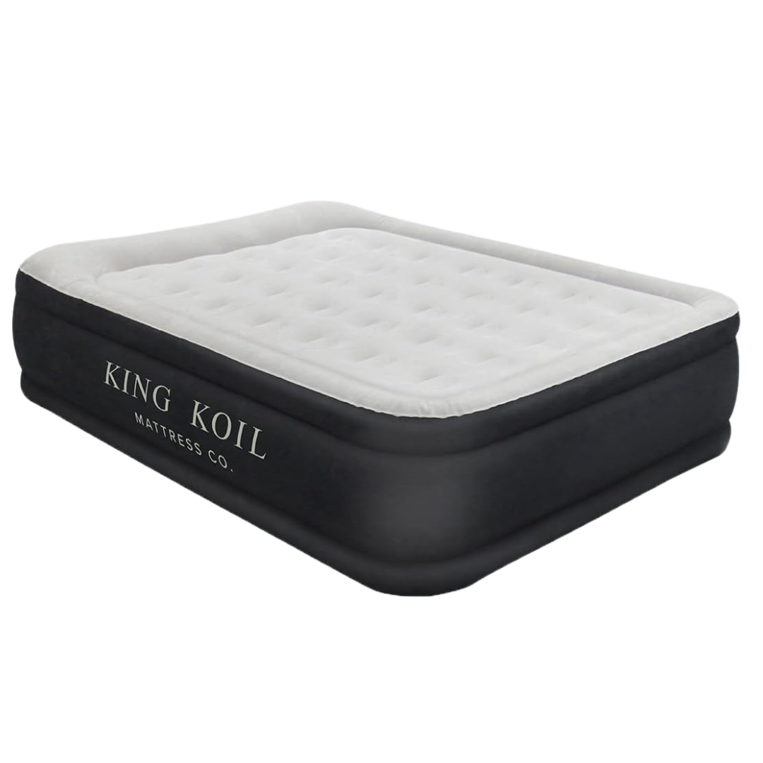 King Koil Luxury Pillow Top Plush Blow Up Queen Air Mattress