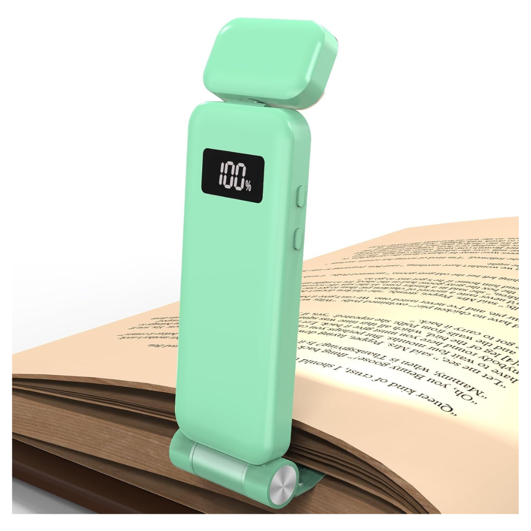 Rechargeable Reading Book Light With Clip & Battery Indicator