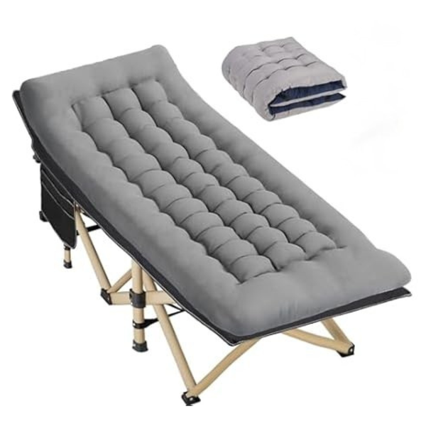 Candockway Folding Camping 28" Portable Sleeping Cot With Mattress