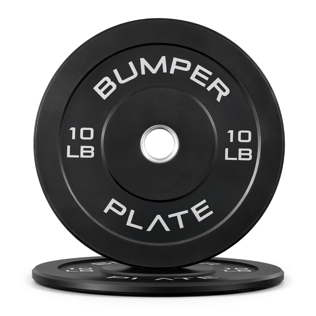 2-Count 10-lb Cap Barbell Olympic Rubber Bumper Plates