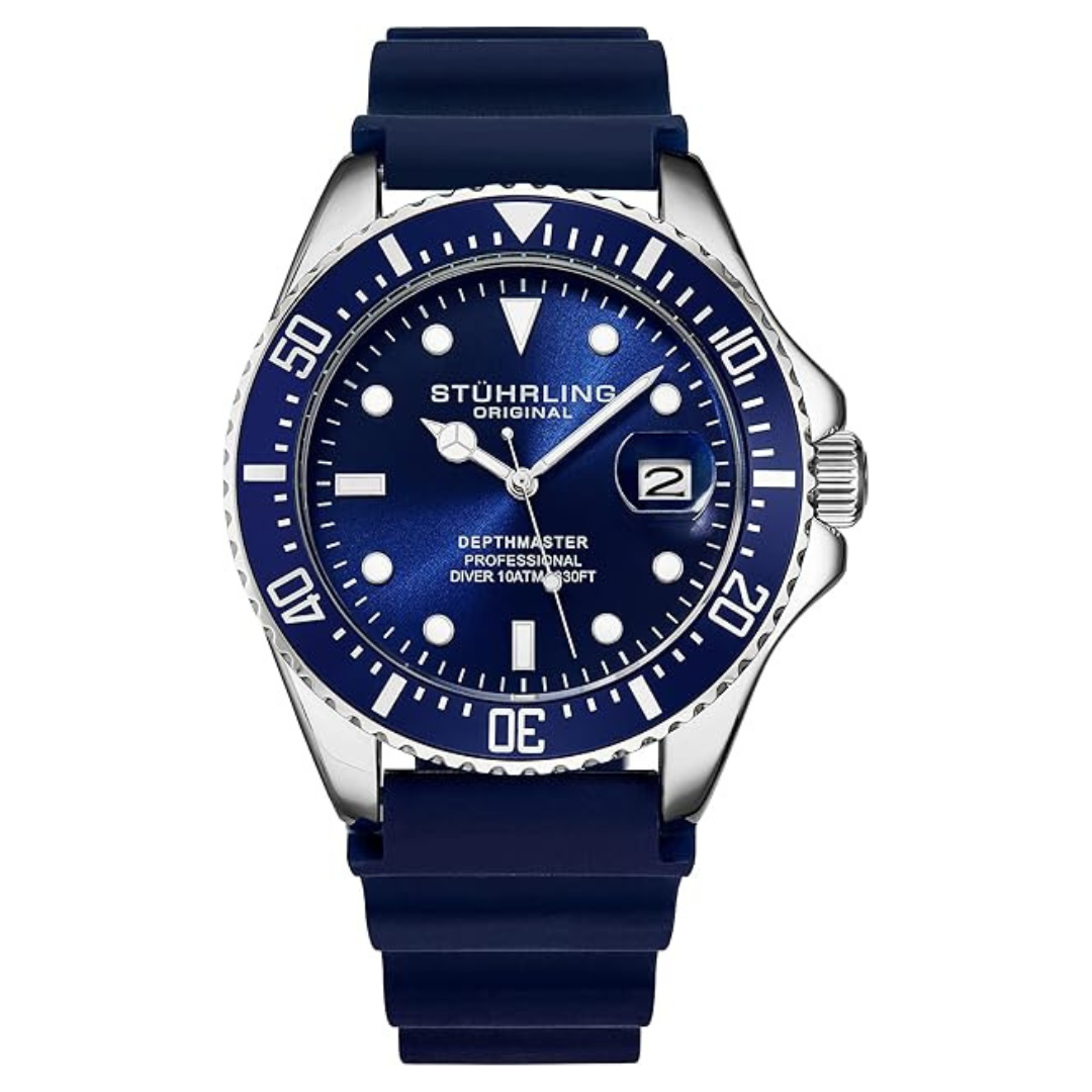 Men's Quartz Silver 42MM Water Resistant Watch