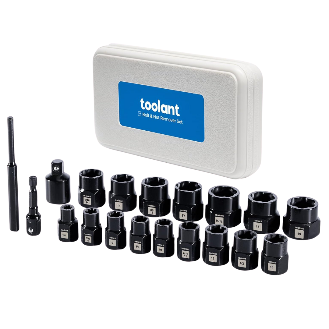 19-Piece Toolant Impact Bolt & Nut Remover Set