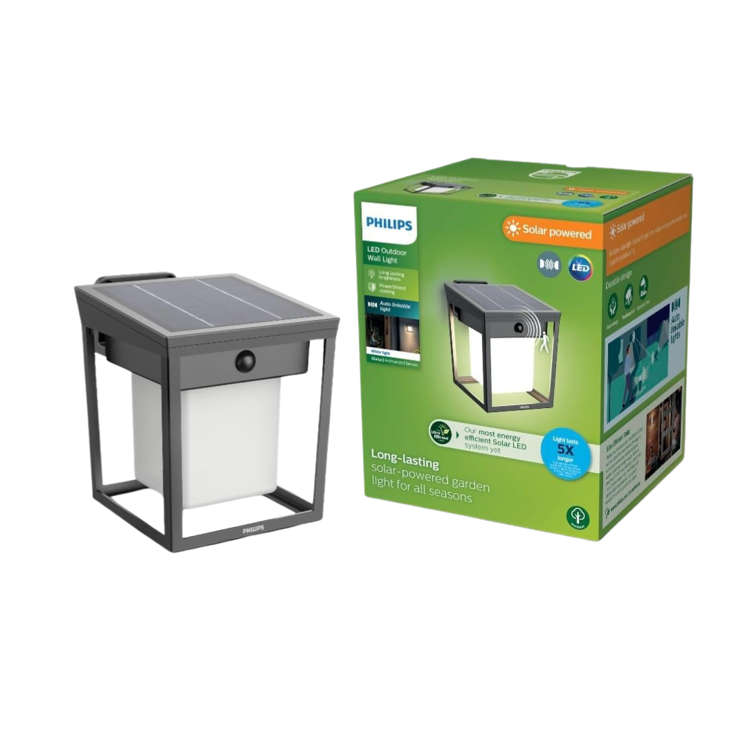Philips Solar LED 1-Pack Ultra-Efficient Wall Lantern