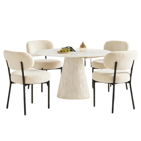 Set Of 2 Dumos Mid-Century Modern Upholstered Dining Chairs