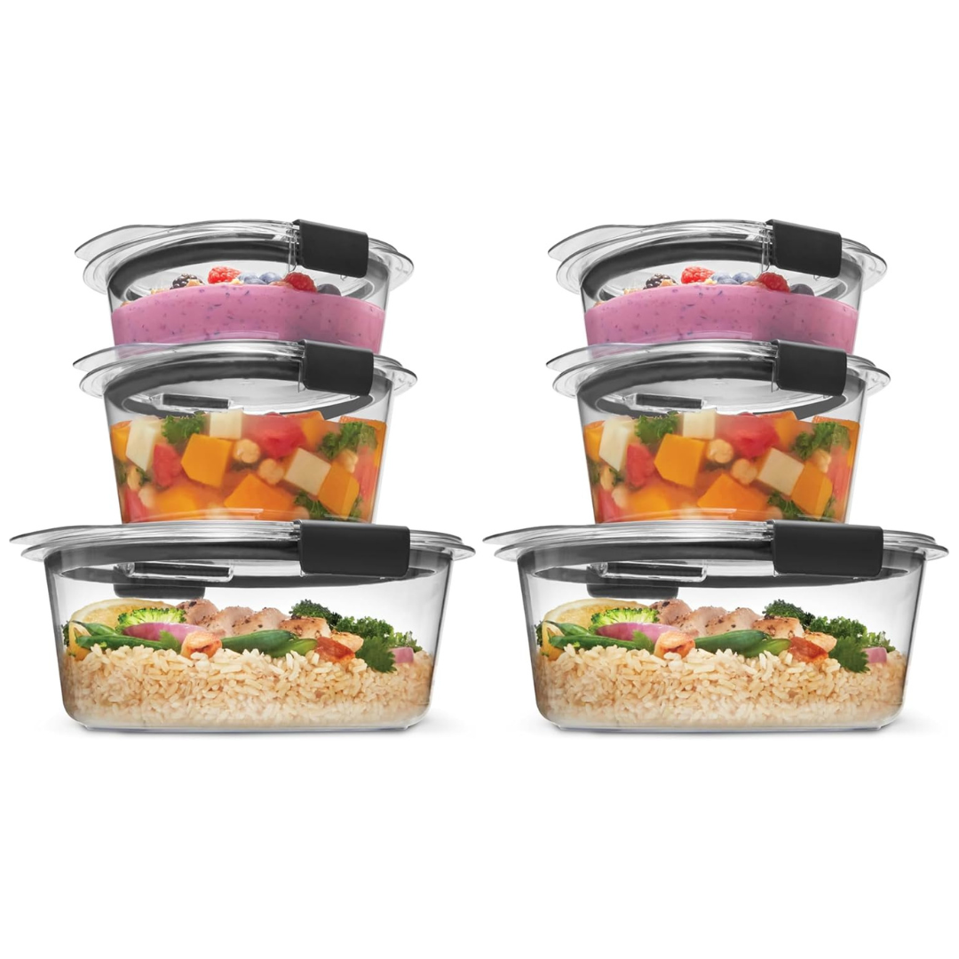 6-Piece Rubbermaid Brilliance Food Storage Containers Set