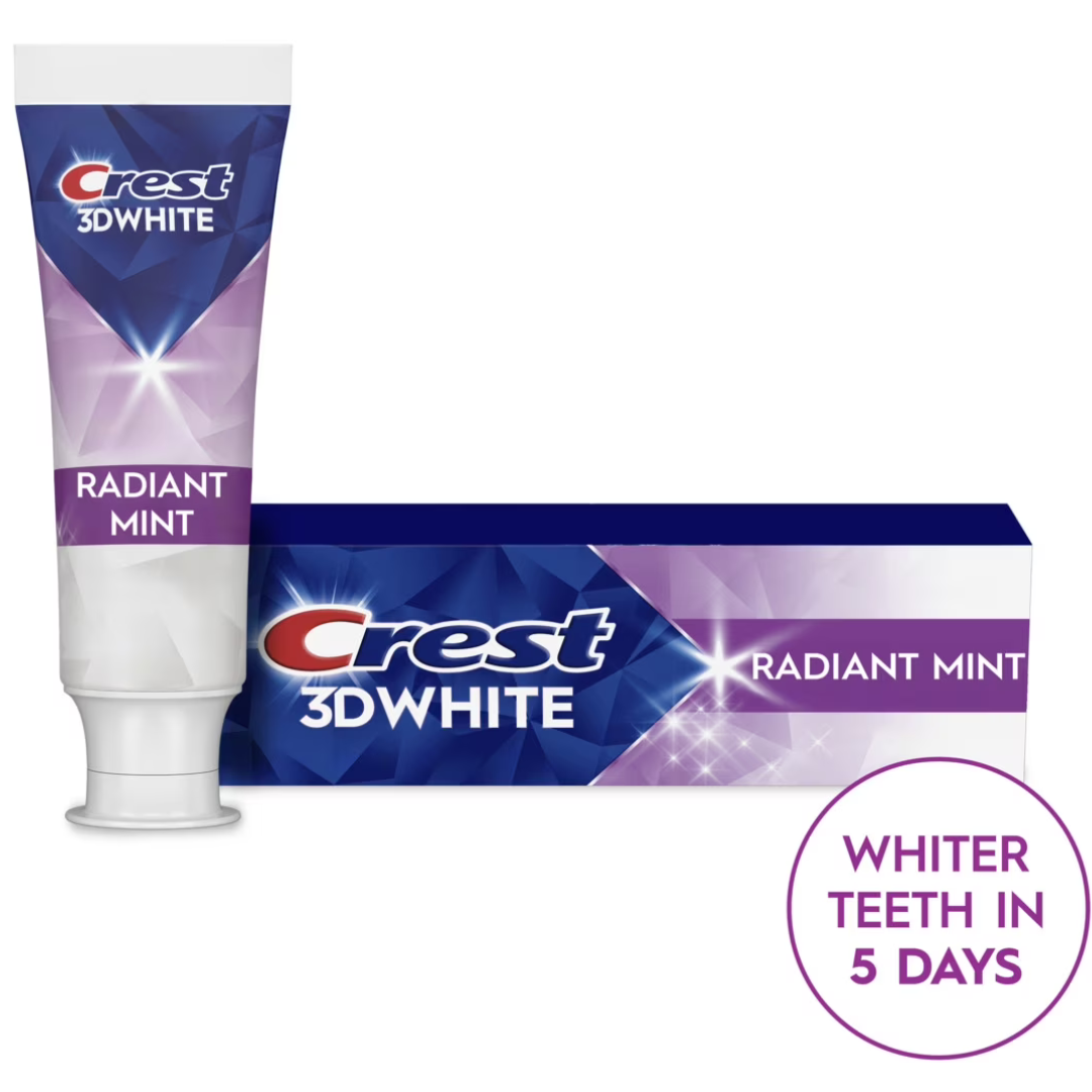 2.4Oz Crest 3D Advanced Teeth Whitening Toothpaste + $4 Walmart Cash