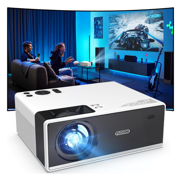 Fudoni 2023 Upgraded 400 ANSI-Lumens Home Theater Projector