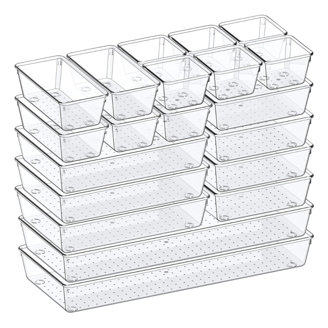 20-Pack Criusia 5-Size Versatile Drawer Organizer