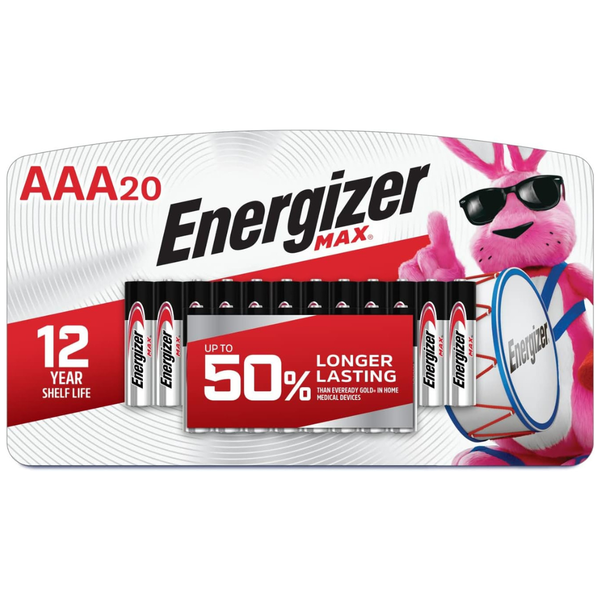 20-Count Energizer Max AAA Alkaline Batteries