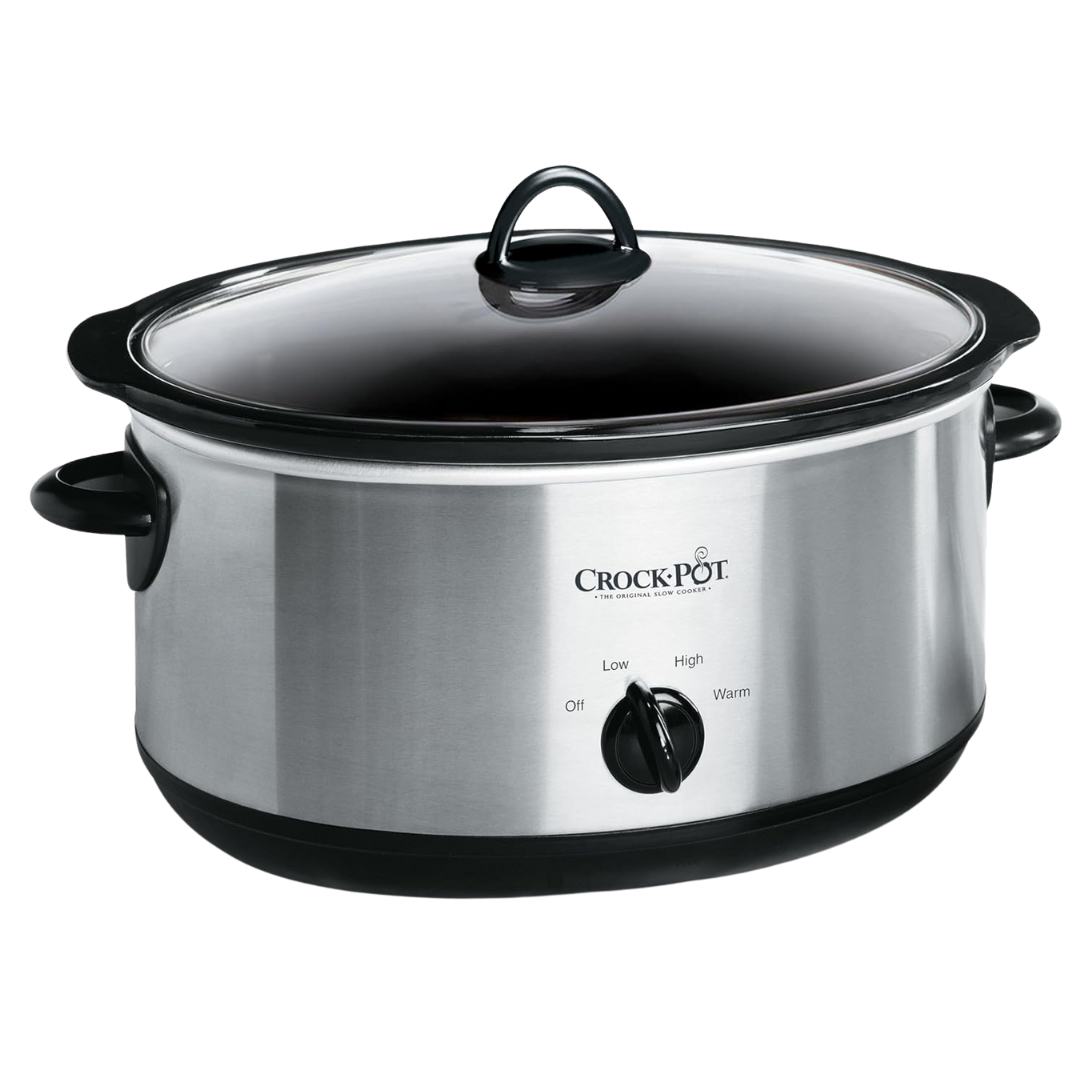 Crock-Pot 7QT Stainless Steel Oval Manual Slow Cooker