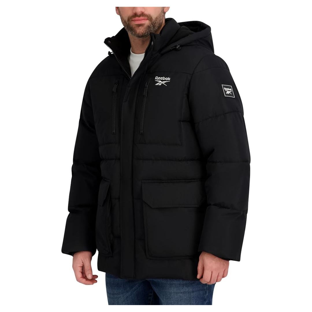 Reebok Men's Puffer Parka Heavyweight Jacket