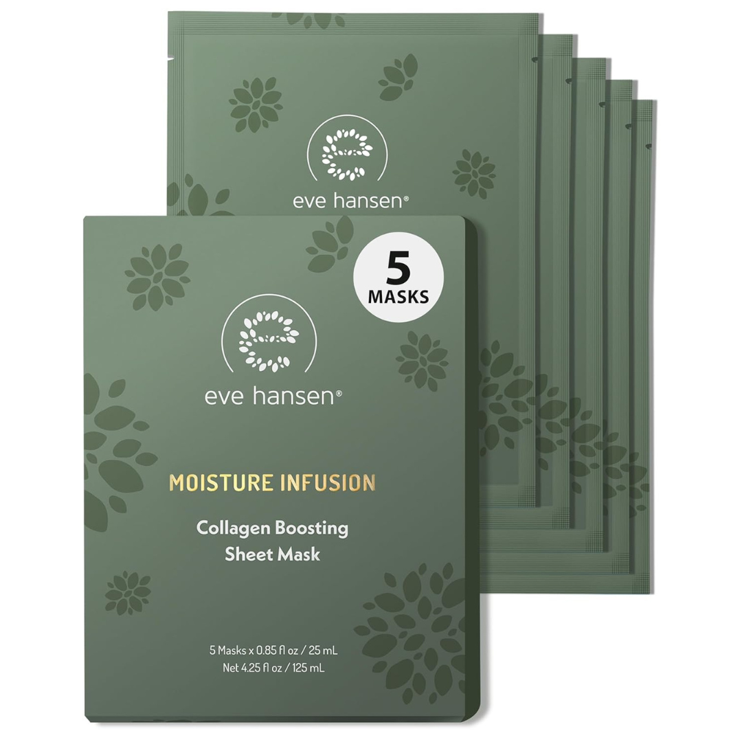 5-Pack Eve Hansen Collagen Face Mask Sheets